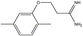 3-(2,5-dimethylphenoxy)propanimidamide Struktur