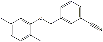 3-(2,5-dimethylphenoxymethyl)benzonitrile Struktur