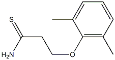 3-(2,6-dimethylphenoxy)propanethioamide Struktur