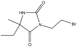 3-(2-bromoethyl)-5-ethyl-5-methylimidazolidine-2,4-dione Struktur