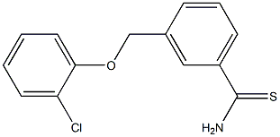 3-(2-chlorophenoxymethyl)benzene-1-carbothioamide Struktur