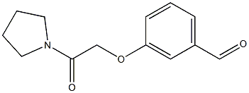 3-(2-oxo-2-pyrrolidin-1-ylethoxy)benzaldehyde Struktur