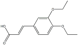 3-(3,4-diethoxyphenyl)prop-2-enoic acid Struktur