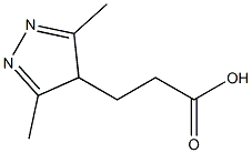 3-(3,5-dimethyl-4H-pyrazol-4-yl)propanoic acid Struktur