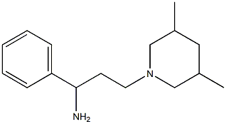 3-(3,5-dimethylpiperidin-1-yl)-1-phenylpropan-1-amine Struktur