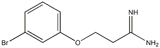 3-(3-bromophenoxy)propanimidamide Struktur