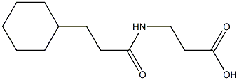 3-(3-cyclohexylpropanamido)propanoic acid Struktur