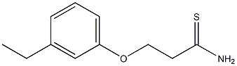 3-(3-ethylphenoxy)propanethioamide Struktur