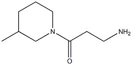 3-(3-methylpiperidin-1-yl)-3-oxopropan-1-amine Struktur