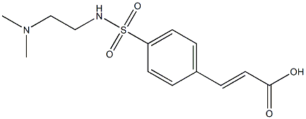 3-(4-{[2-(dimethylamino)ethyl]sulfamoyl}phenyl)prop-2-enoic acid Struktur