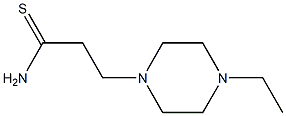 3-(4-ethylpiperazin-1-yl)propanethioamide Struktur