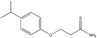 3-(4-isopropylphenoxy)propanethioamide Struktur