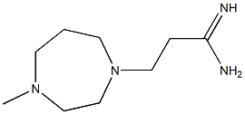 3-(4-methyl-1,4-diazepan-1-yl)propanimidamide Struktur