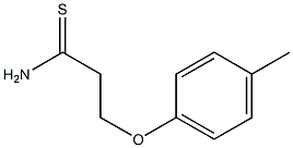 3-(4-methylphenoxy)propanethioamide Struktur