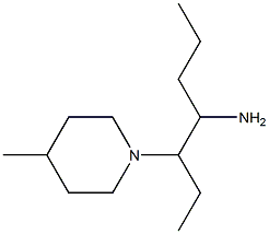 3-(4-methylpiperidin-1-yl)heptan-4-amine Struktur