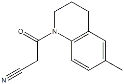 3-(6-methyl-3,4-dihydroquinolin-1(2H)-yl)-3-oxopropanenitrile Struktur