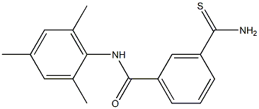 3-(aminocarbonothioyl)-N-mesitylbenzamide Struktur