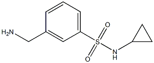 3-(aminomethyl)-N-cyclopropylbenzenesulfonamide Struktur