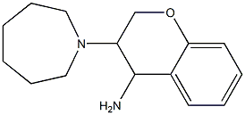 3-(azepan-1-yl)-3,4-dihydro-2H-1-benzopyran-4-amine Struktur