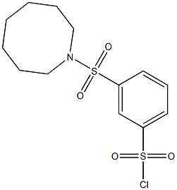 3-(azocane-1-sulfonyl)benzene-1-sulfonyl chloride Struktur