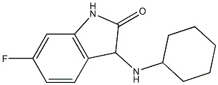 3-(cyclohexylamino)-6-fluoro-2,3-dihydro-1H-indol-2-one Struktur