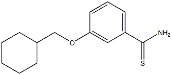 3-(cyclohexylmethoxy)benzene-1-carbothioamide Struktur