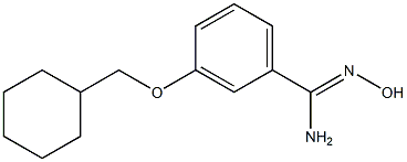 3-(cyclohexylmethoxy)-N'-hydroxybenzene-1-carboximidamide Struktur