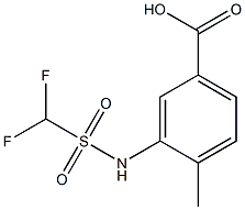 3-(difluoromethanesulfonamido)-4-methylbenzoic acid Struktur