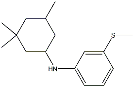 3-(methylsulfanyl)-N-(3,3,5-trimethylcyclohexyl)aniline Struktur