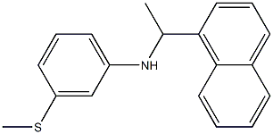 3-(methylsulfanyl)-N-[1-(naphthalen-1-yl)ethyl]aniline Struktur