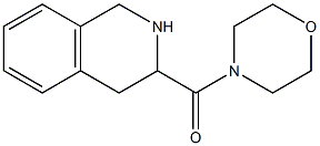 3-(morpholin-4-ylcarbonyl)-1,2,3,4-tetrahydroisoquinoline Struktur