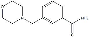 3-(morpholin-4-ylmethyl)benzenecarbothioamide Struktur