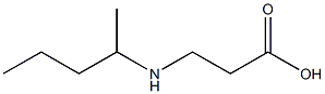 3-(pentan-2-ylamino)propanoic acid Struktur