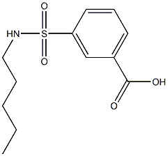 3-(pentylsulfamoyl)benzoic acid Struktur