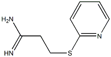 3-(pyridin-2-ylsulfanyl)propanimidamide Struktur