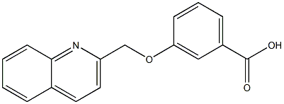 3-(quinolin-2-ylmethoxy)benzoic acid Struktur