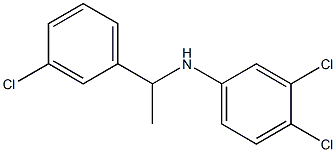 3,4-dichloro-N-[1-(3-chlorophenyl)ethyl]aniline Struktur