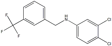 3,4-dichloro-N-{[3-(trifluoromethyl)phenyl]methyl}aniline Struktur