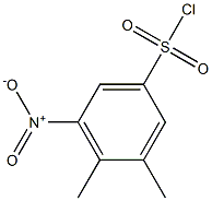 3,4-dimethyl-5-nitrobenzene-1-sulfonyl chloride Struktur