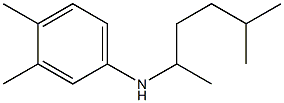 3,4-dimethyl-N-(5-methylhexan-2-yl)aniline Struktur