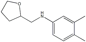 3,4-dimethyl-N-(oxolan-2-ylmethyl)aniline Struktur