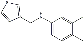 3,4-dimethyl-N-(thiophen-3-ylmethyl)aniline Struktur