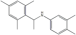 3,4-dimethyl-N-[1-(2,4,6-trimethylphenyl)ethyl]aniline Struktur