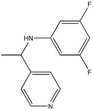 3,5-difluoro-N-[1-(pyridin-4-yl)ethyl]aniline Struktur