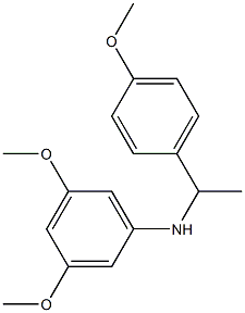 3,5-dimethoxy-N-[1-(4-methoxyphenyl)ethyl]aniline Struktur