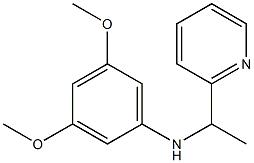 3,5-dimethoxy-N-[1-(pyridin-2-yl)ethyl]aniline Struktur