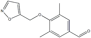 3,5-dimethyl-4-(1,2-oxazol-5-ylmethoxy)benzaldehyde Struktur