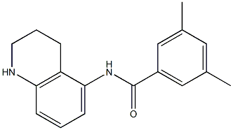 3,5-dimethyl-N-(1,2,3,4-tetrahydroquinolin-5-yl)benzamide Struktur