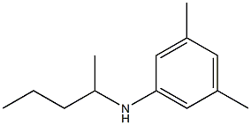 3,5-dimethyl-N-(pentan-2-yl)aniline Struktur