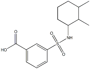 3-[(2,3-dimethylcyclohexyl)sulfamoyl]benzoic acid Struktur